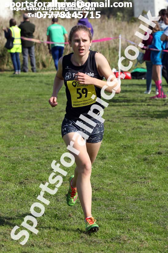 Mens and womens under-17s 2019 Sunderland Harriers Open Cross Country. Photo:  David T. Hewitson/Sports for All Pics
